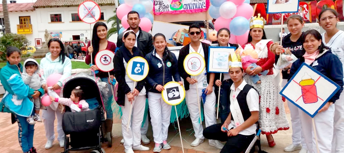 Celebración del día mundial de la lactancia materna